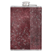 Gothic Kissing Skulls Couple und Blut rot ewigen Flachmann (Rückseite)