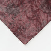 Gothic Kissing Skulls Couple und Blut rot ewigen Fleecedecke (Ecke)