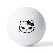 Gothic Kitty Golf Balls