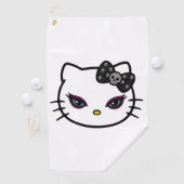 Gothic Kitty Golfhandtuch (Insitu)