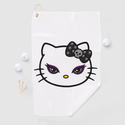 Gothic Kitty Golfhandtuch (Insitu)