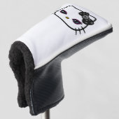 Gothic Kitty Putter Cover Golf Headcover (3/4 Vorderseite)