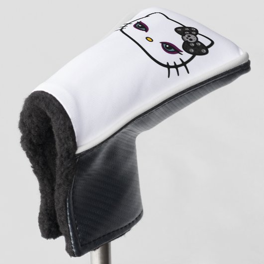 Gothic Kitty Putter Cover Golf Headcover (3/4 Vorderseite)