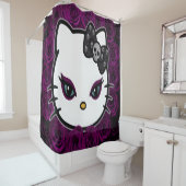 Gothic Kitty Shower Vorhang (Beispiel)