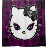 Gothic Kitty Shower Vorhang (Vorderseite)