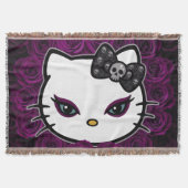 Gothic Kitty Skull Bow Decke (Vorderseite)