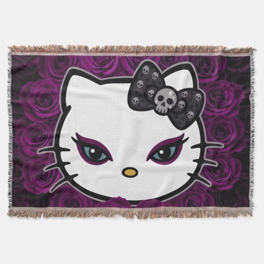 Gothic Kitty Skull Bow Decke (Vorderseite)