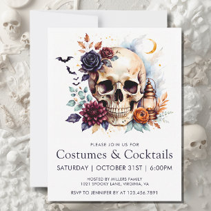 Gothic-Kostüme & Cocktails Halloween Einladung