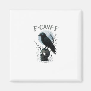 Gothic Krähe F Krächzen F Rabe Schädel Halloween G Magnet
