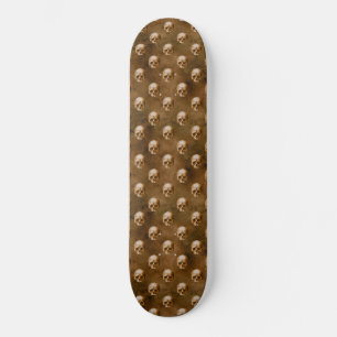 Gothic Kupfer Skulls Kupfer Hintergrund Skateboard