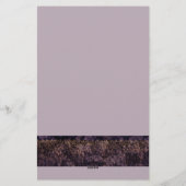 Gothic Lace Custom Monogram Stationery Briefpapier (Rückseite)