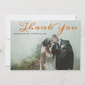 Gothic Lace Halloween Orange Black Danke-Card Dankeskarte (Vorderseite)