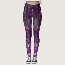 Gothic Lace o' Death steampunk Schädellace wicca Leggings
