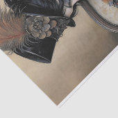 Gothic Lady Macaw Decoupage Seidenpapier (Ausschnitt)