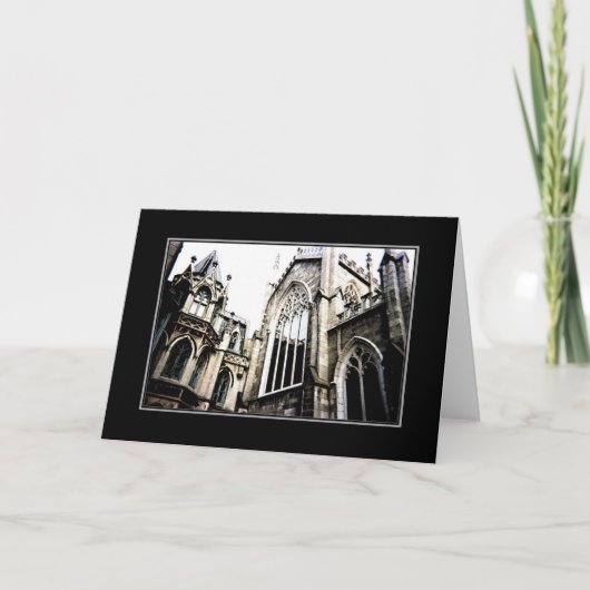 'Gothic' leere Grußkarte Karte (Vorderseite)