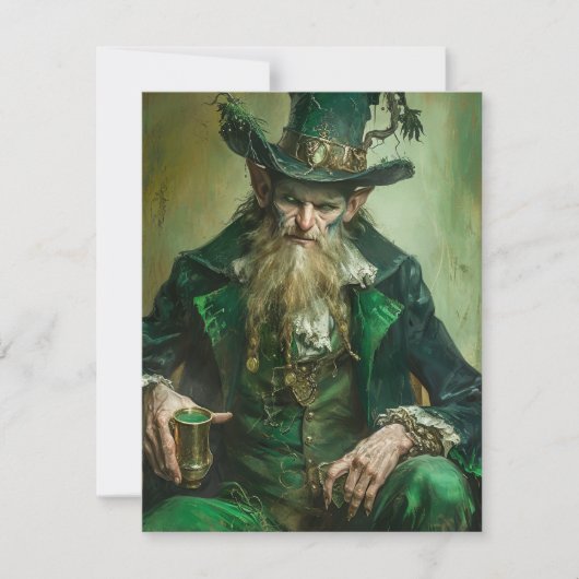 Gothic Leprechaun Mitteilungskarte (Vorderseite)
