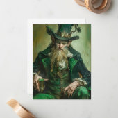 Gothic Leprechaun Mitteilungskarte (Vorderseite/Rückseite Beispiel)