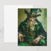 Gothic Leprechaun Mitteilungskarte (Vorne/Hinten)