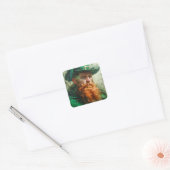 Gothic Leprechaun Quadratischer Aufkleber (Umschlag)