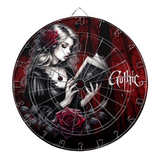 Gothic-Lesestoff Dartscheibe (vorne)