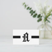 Gothic Letter "A" Klassisches Englisch Visitenkarte (Stehend Vorderseite)
