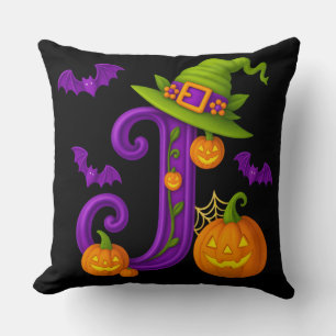 Gothic Letter J Personalisiert Throw Kissen