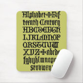 Gothic-Lettern-Mauspad Mousepad (Mit Mouse)