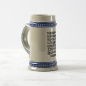 Gothic-Lettern-Tasse Bierglas (Vorderseite Links)