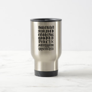 Gothic-Lettern-Tasse Reisebecher