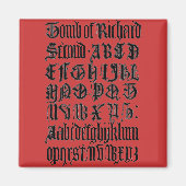 Gothic Letters Magnet (Vorne)