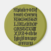 Gothic Letters Magnet (Vorne)