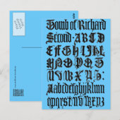 Gothic Letters Postkarte (Vorne/Hinten)