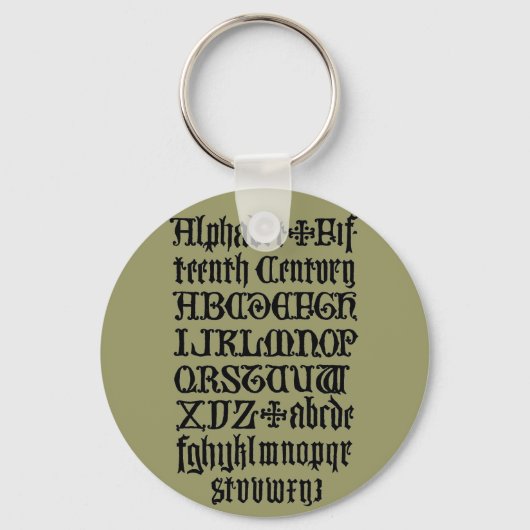 Gothic Letters Schlüsselanhänger (Vorderseite)