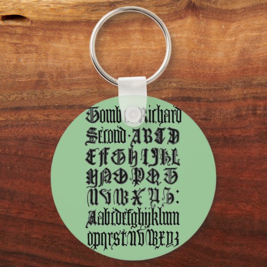 Gothic Letters Schlüsselanhänger (Vorderseite)