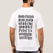Gothic Letters Shirt (Rückseite)