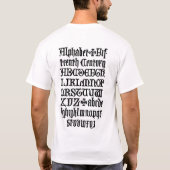 Gothic Letters Shirt (Rückseite)