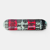Gothic Letters Skateboard (Horizontal)