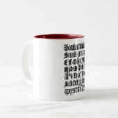 Gothic Letters Tasse (Vorderseite Links)
