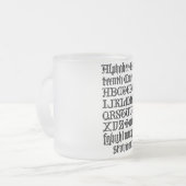 Gothic Letters Tasse (Vorderseite Links)
