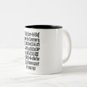 Gothic Letters Tasse (VorderseiteRechts)