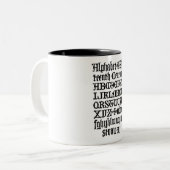 Gothic Letters Tasse (Vorderseite Links)