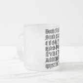 Gothic Letters Tasse (Vorderseite Links)