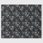 Gothic Liebe Spooky Spider Web mit Herz Geschenkpapier (Flach)