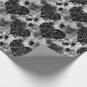 Gothic Liebe Spooky Spider Web mit Herz Geschenkpapier (Ecke)