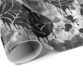 Gothic Liebe Spooky Spider Web mit Herz Geschenkpapier (Rolleneckpunkt)