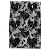 Gothic Liebe Spooky Spider Web mit Herz Mittlere Geschenktüte (Rückseite)