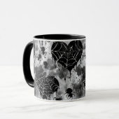 Gothic Liebe Spooky Spider Web mit Herz Tasse (Vorderseite Links)