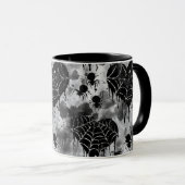 Gothic Liebe Spooky Spider Web mit Herz Tasse (VorderseiteRechts)
