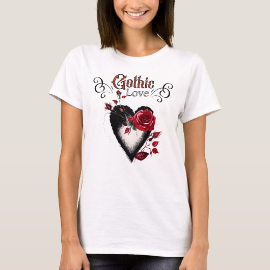 Gothic Liebe T - Shirt (Vorderseite)