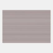 Gothic Light Gray Skulls and Stripes Halloween Geschenkpapier Set (Vorderseite 2)